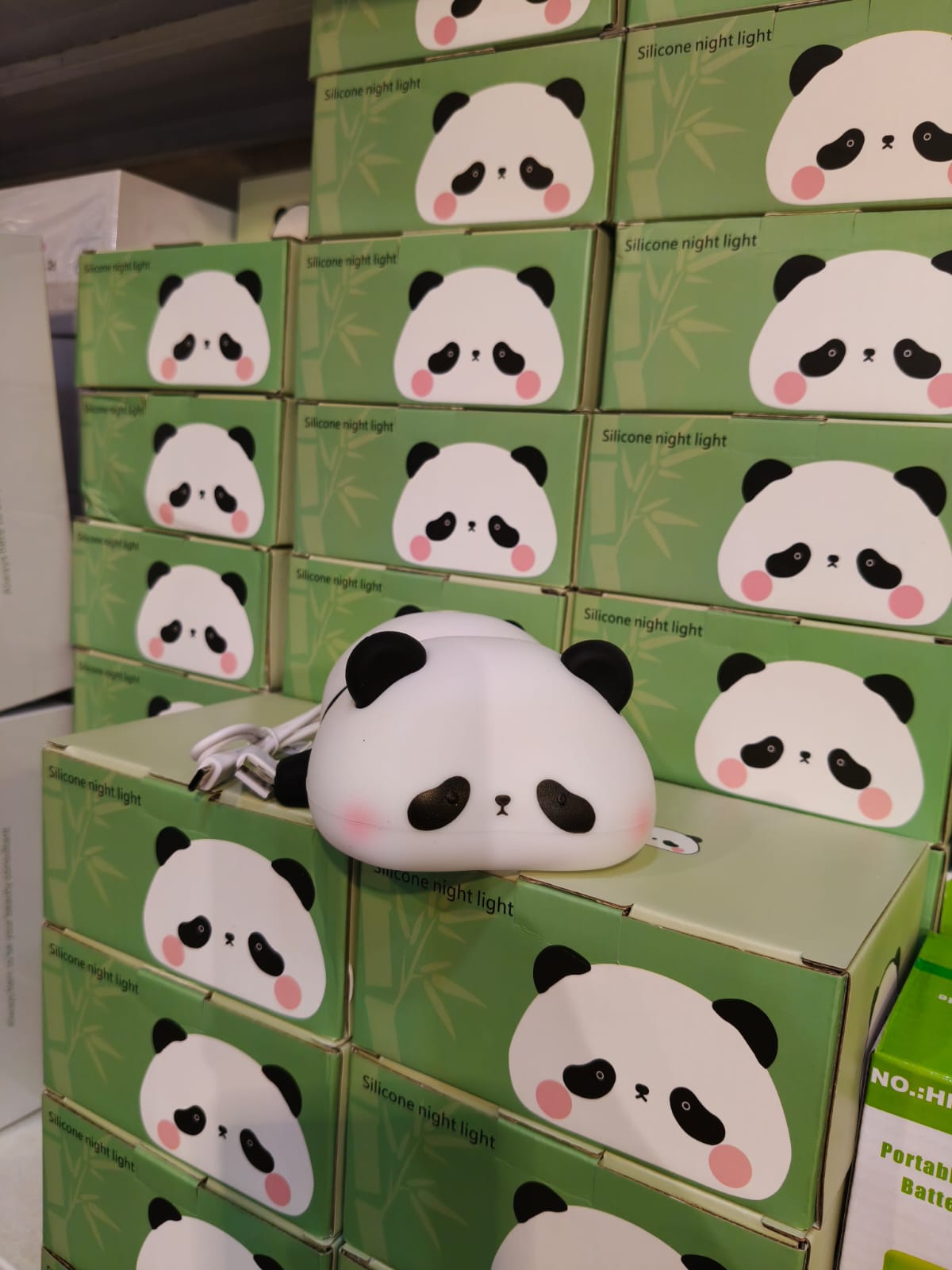 Rechargeable Panda Night Light for Kids | Cute Silicone Lamp